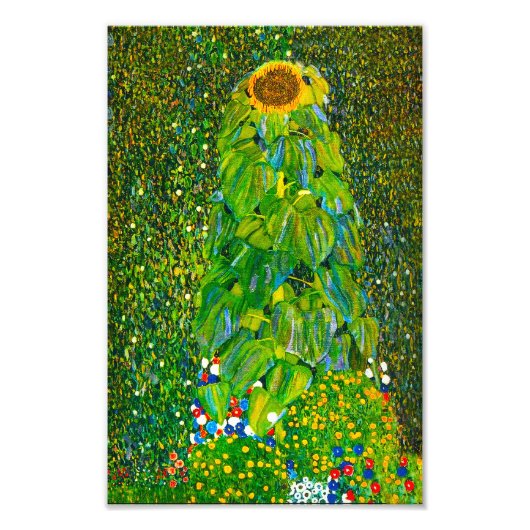 Gustav Klimt Sunflower Print Fotodruck (Vorne)