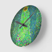 Gustav Klimt Sunflower Runde Wanduhr (Winkel)