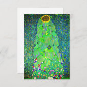 Gustav Klimt Sunflower Save The Date (Vorne/Hinten)