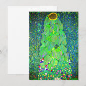 Gustav Klimt Sunflower Save The Date (Vorne/Hinten)