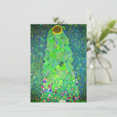 Gustav Klimt Sunflower Save The Date (Stehend Vorderseite)