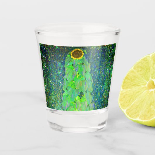 Gustav Klimt Sunflower Schnapsglas (Vorderseite)
