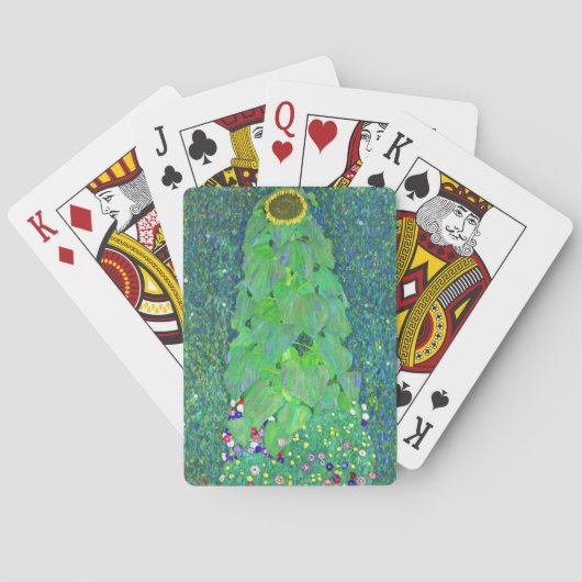 Gustav Klimt Sunflower Spielkarten (Rückseite)