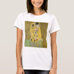 Gustav Klimt T-Shirt<br><div class="desc">eines der ikonischsten Bilder von Gustav Klimt; Der Kuss.</div>