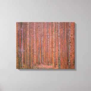Gustav Klimt Tannenwald I Rote Bäume Leinwanddruck