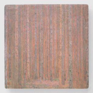 Gustav Klimt Tannenwald I Rote Bäume Steinuntersetzer