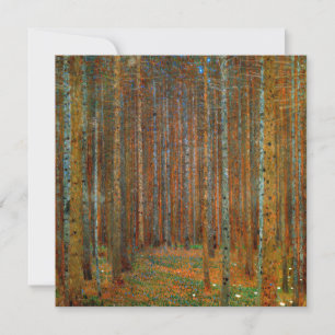 Gustav Klimt - Tannenwald Kiefernwald Dankeskarte