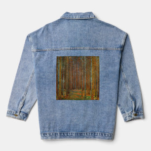 Gustav Klimt - Tannenwald Kiefernwald Jeansjacke