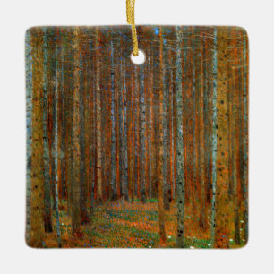 Gustav Klimt - Tannenwald Kiefernwald Keramikornament