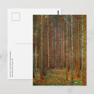 Gustav Klimt - Tannenwald Kiefernwald Postkarte