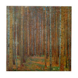 Gustav Klimt - Tannenwald Pinienwald Fliese