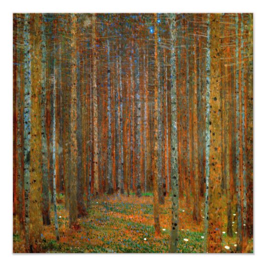 Gustav Klimt - Tannenwald Pinienwald Fotodruck (Vorne)
