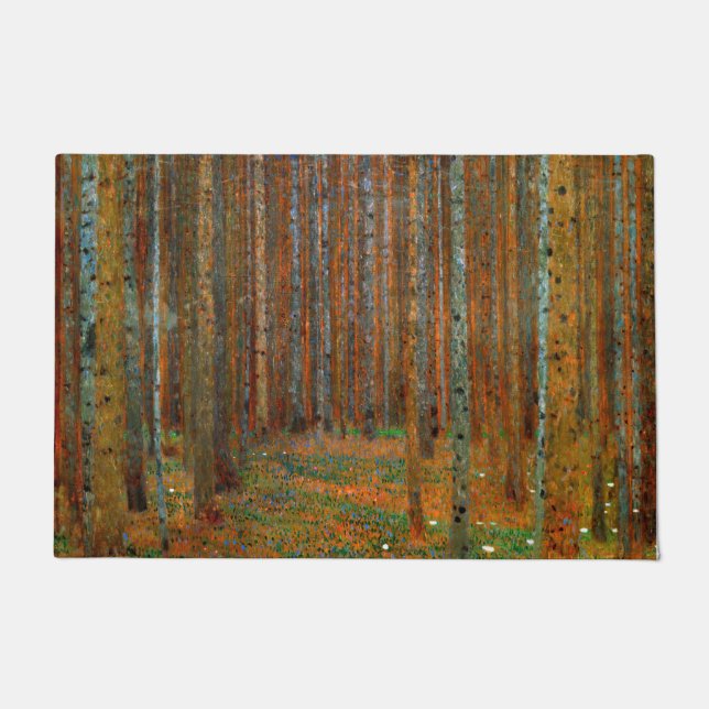 Gustav Klimt - Tannenwald Pinienwald Fußmatte (Vorderseite)