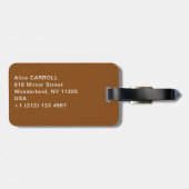 Gustav Klimt - Tannenwald Pinienwald Gepäckanhänger (Rückseite horizontal)