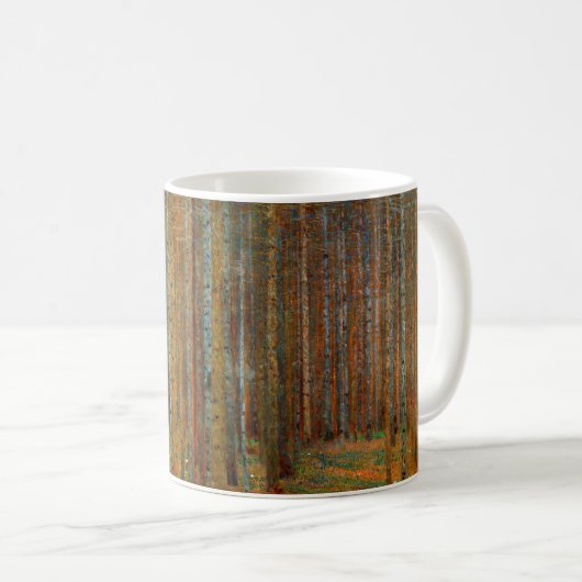 Gustav Klimt - Tannenwald Pinienwald Kaffeetasse (VorderseiteRechts)