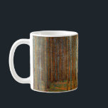 Gustav Klimt - Tannenwald Pinienwald Kaffeetasse<br><div class="desc">Tannenwald Pinienwald - Gustav Klimt,  Öl auf Leinwand,  1902</div>