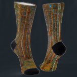 Gustav Klimt - Tannenwald Pinienwald Socken<br><div class="desc">Tannenwald Pinienwald - Gustav Klimt,  Öl auf Leinwand,  1902</div>
