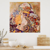 Gustav Klimt 'The Baby' Poster (Küche)