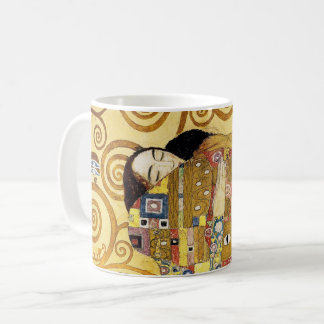 Gustav Klimt , “ The hug ” コーヒーマグカップ Kaffeetasse
