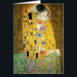 Gustav Klimt The Kiss<br><div class="desc">Gustav Klimt Die Vintage Jugendstil-Malerei Der Kuss wurde zwischen 1907 und 1908, dem Höhepunkt seiner Goldenen Periode, vom österreichischen Symbolik-Maler Gustav Klimt gemalt, als er eine Reihe von Werken in einem ähnlich vergoldeten Stil malte. Das Gemälde gilt weithin als Meisterwerk der frühen Moderne. Es ist ein Symbol des Wiener Jugendstils...</div>