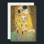 Gustav Klimt The Kiss<br><div class="desc">Gustav Klimt Die Vintage Jugendstil-Malerei Der Kuss wurde zwischen 1907 und 1908, dem Höhepunkt seiner Goldenen Periode, vom österreichischen Symbolik-Maler Gustav Klimt gemalt, als er eine Reihe von Werken in einem ähnlich vergoldeten Stil malte. Das Gemälde gilt weithin als Meisterwerk der frühen Moderne. Es ist ein Symbol des Wiener Jugendstils...</div>