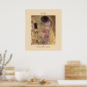 Gustav Klimt The Kiss 1907-08 Poster Print (Küche)