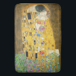 Gustav Klimt The Kiss Badematte<br><div class="desc">Gustav Klimt Die Vintage Jugendstil-Malerei Der Kuss wurde zwischen 1907 und 1908, dem Höhepunkt seiner Goldenen Periode, vom österreichischen Symbolik-Maler Gustav Klimt gemalt, als er eine Reihe von Werken in einem ähnlich vergoldeten Stil malte. Das Gemälde gilt weithin als Meisterwerk der frühen Moderne. Es ist ein Symbol des Wiener Jugendstils...</div>