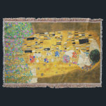 Gustav Klimt The Kiss Decke<br><div class="desc">Gustav Klimt Die Vintage Jugendstil-Malerei Der Kuss wurde zwischen 1907 und 1908, dem Höhepunkt seiner Goldenen Periode, vom österreichischen Symbolik-Maler Gustav Klimt gemalt, als er eine Reihe von Werken in einem ähnlich vergoldeten Stil malte. Das Gemälde gilt weithin als Meisterwerk der frühen Moderne. Es ist ein Symbol des Wiener Jugendstils...</div>