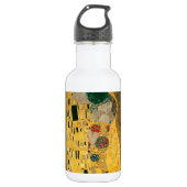 Gustav Klimt // The Kiss // Der Kuss Edelstahlflasche (Vorderseite)
