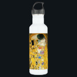 Gustav Klimt The Kiss Edelstahlflasche<br><div class="desc">Gustav Klimt Die Vintage Jugendstil-Malerei Der Kuss wurde zwischen 1907 und 1908, dem Höhepunkt seiner Goldenen Periode, vom österreichischen Symbolik-Maler Gustav Klimt gemalt, als er eine Reihe von Werken in einem ähnlich vergoldeten Stil malte. Das Gemälde gilt weithin als Meisterwerk der frühen Moderne. Es ist ein Symbol des Wiener Jugendstils...</div>