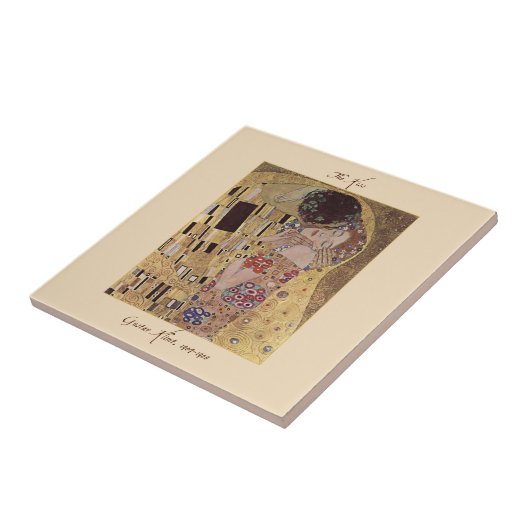 Gustav Klimt The Kiss Keramik Tile Fliese (Seite)
