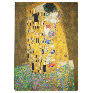 Gustav Klimt The Kiss Klemmbrett