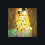 Gustav Klimt The Kiss Leinwanddruck<br><div class="desc">Gustav Klimt Die Vintage Jugendstil-Malerei Der Kuss wurde zwischen 1907 und 1908, dem Höhepunkt seiner Goldenen Periode, vom österreichischen Symbolik-Maler Gustav Klimt gemalt, als er eine Reihe von Werken in einem ähnlich vergoldeten Stil malte. Das Gemälde gilt weithin als Meisterwerk der frühen Moderne. Es ist ein Symbol des Wiener Jugendstils...</div>