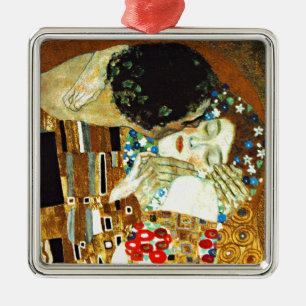 Gustav Klimt, The Kiss, Ornament Aus Metall
