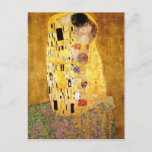 Gustav Klimt The Kiss Postcard Postkarte<br><div class="desc">Gustav Klimt The Kiss postcard. Artwork oil paint on canvas from 1907-1908. The Kiss is Gustav Klimt's best-known painting,  a beautiful work representing the height of his golden period. A perfect gift for lovers of Austrian symbolism,  Gustav Klimt und fine art.</div>