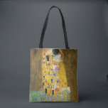 Gustav Klimt The Kiss Tasche<br><div class="desc">Gustav Klimt Die Vintage Jugendstil-Malerei Der Kuss wurde zwischen 1907 und 1908, dem Höhepunkt seiner Goldenen Periode, vom österreichischen Symbolik-Maler Gustav Klimt gemalt, als er eine Reihe von Werken in einem ähnlich vergoldeten Stil malte. Das Gemälde gilt weithin als Meisterwerk der frühen Moderne. Es ist ein Symbol des Wiener Jugendstils...</div>