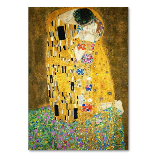 Gustav Klimt The Kiss Tischnummer (Rückseite)