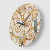Gustav Klimt The Tree Of Life Art Nouveau Große Wanduhr (Winkel)