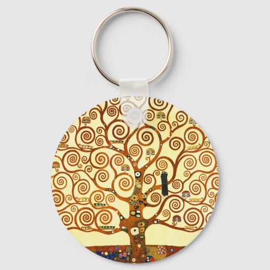 Gustav Klimt The Tree of Life Fine Art Schlüsselanhänger (Vorderseite)