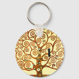 Gustav Klimt The Tree of Life Fine Art Schlüsselanhänger