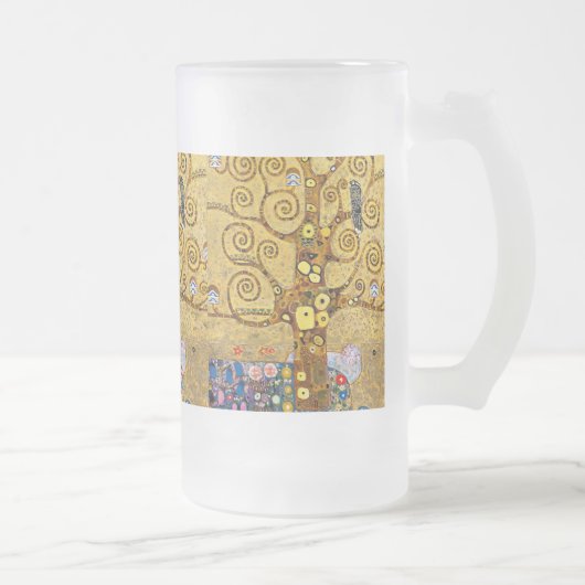 Gustav Klimt , The Tree of Life Mattglas Bierglas (Rechts)