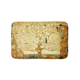 Gustav Klimt The Tree of Life Vintage Art New Badematte