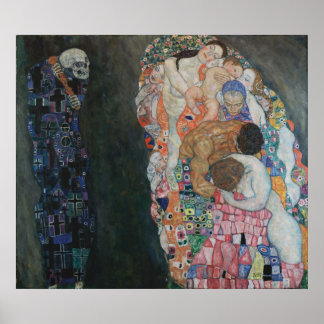 Gustav Klimt - Tod und Leben, 1910 Poster