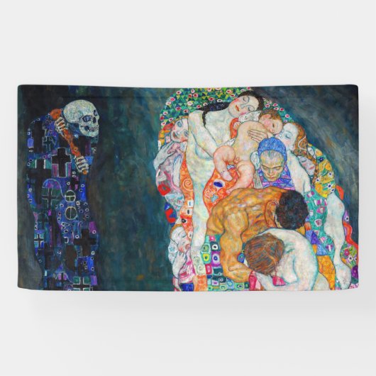 Gustav Klimt - Tod und Leben Banner (Horizontal)