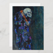 Gustav Klimt - Tod und Leben Einladung (Vorne/Hinten)