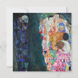 Gustav Klimt - Tod und Leben Einladung