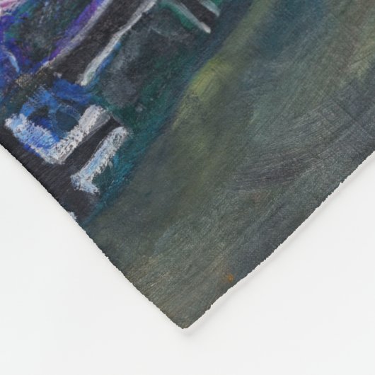 Gustav Klimt - Tod und Leben Fleecedecke (Ecke)