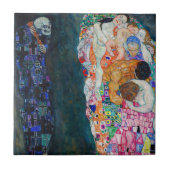 Gustav Klimt - Tod und Leben Fliese (Vorderseite)