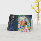 Gustav Klimt - Tod und Leben Karte (Gelbe Blume)