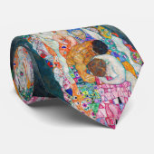 Gustav Klimt - Tod und Leben Krawatte (Gerollt)